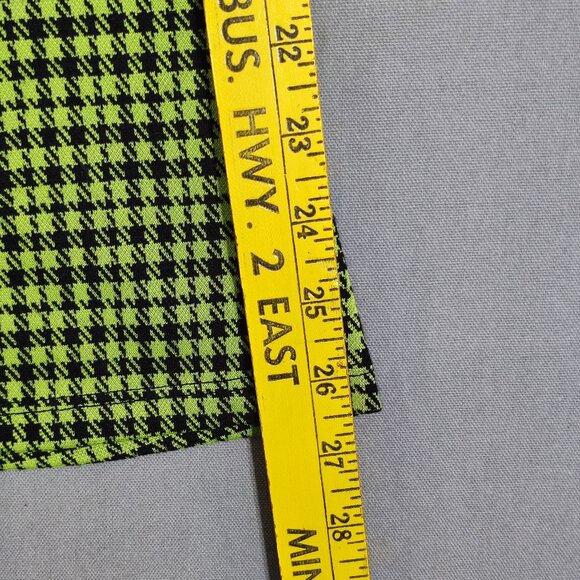 Bershka romper women's size XS green and black colour houndstooth pattern - Picture 9 of 11